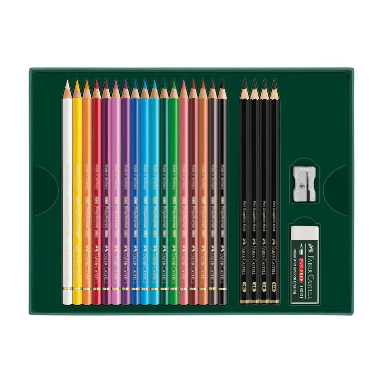 Faber-Castell Faber-Castell Polychromos & Pitt Graphite Matt - 23 Piece Set