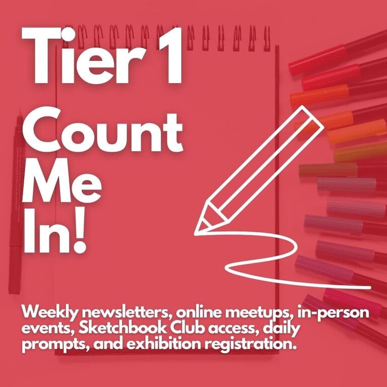 ARTiculations 2026 Fill'er Up Sketchbook Challenge