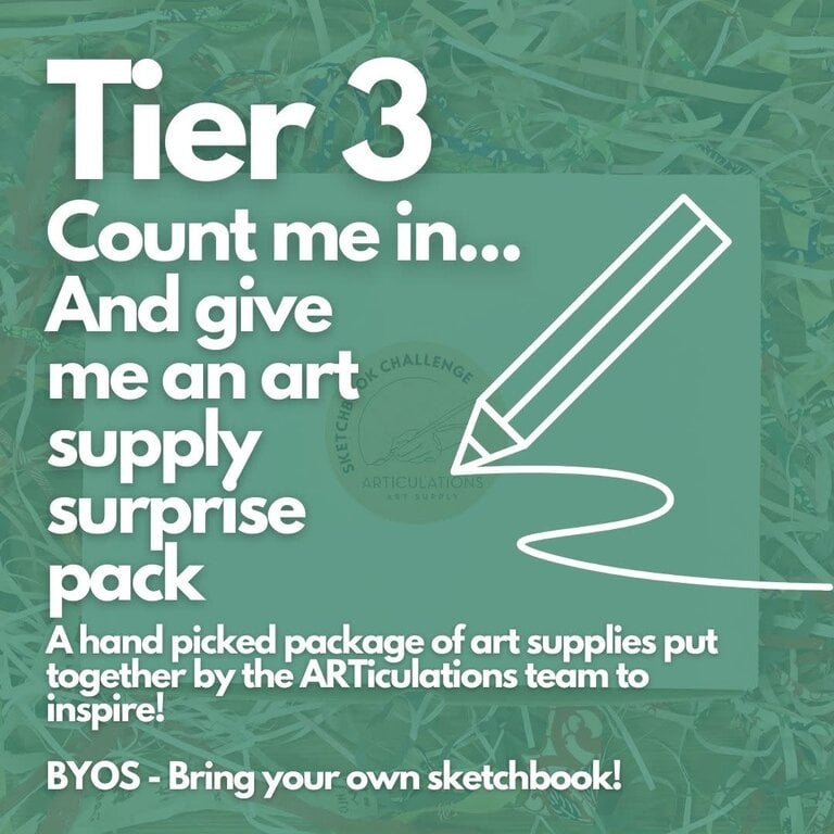 ARTiculations 2026 Fill'er Up Sketchbook Challenge