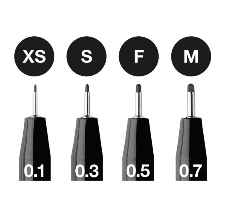 Faber-Castell Pitt Artist Pen Black - Pack of 4