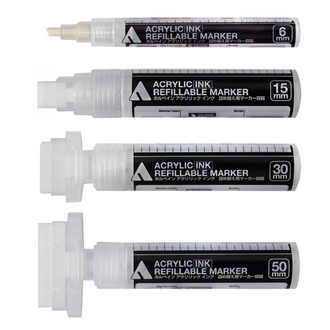 HK Holbein Artist Materials Holbein Acrylic Ink Marker, Refillable
