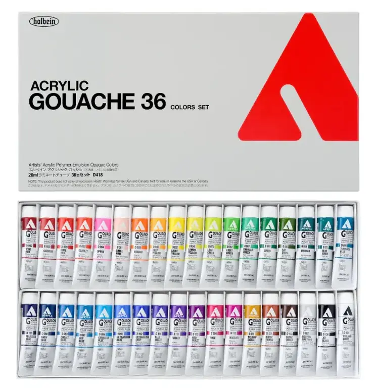 HK Holbein Artist Materials Holbein Acrylic Gouache Sets