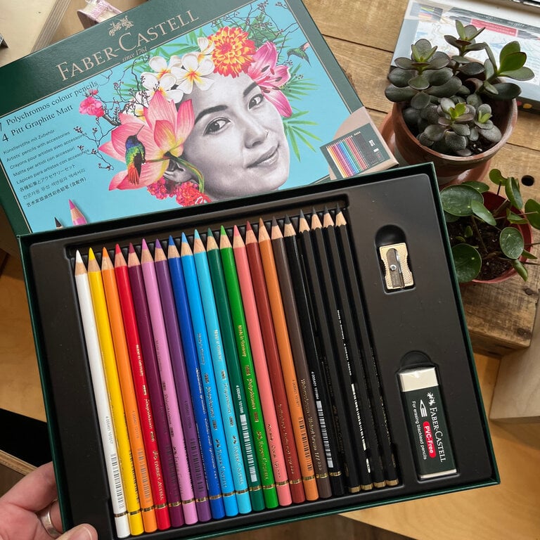 Faber-Castell Faber-Castell Polychromos & Pitt Graphite Matt - 23 Piece Set
