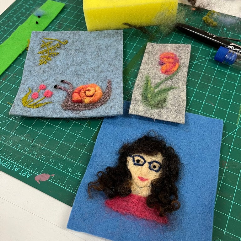 ARTiculations Drawing with Felt & Thread