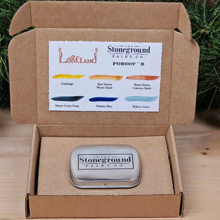 Stoneground Stoneground Watercolour Palette - 6 Colour