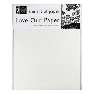 The Japanese Paper Place Love Our Paper Kozuke White - 8.5"x11” (10 pack)