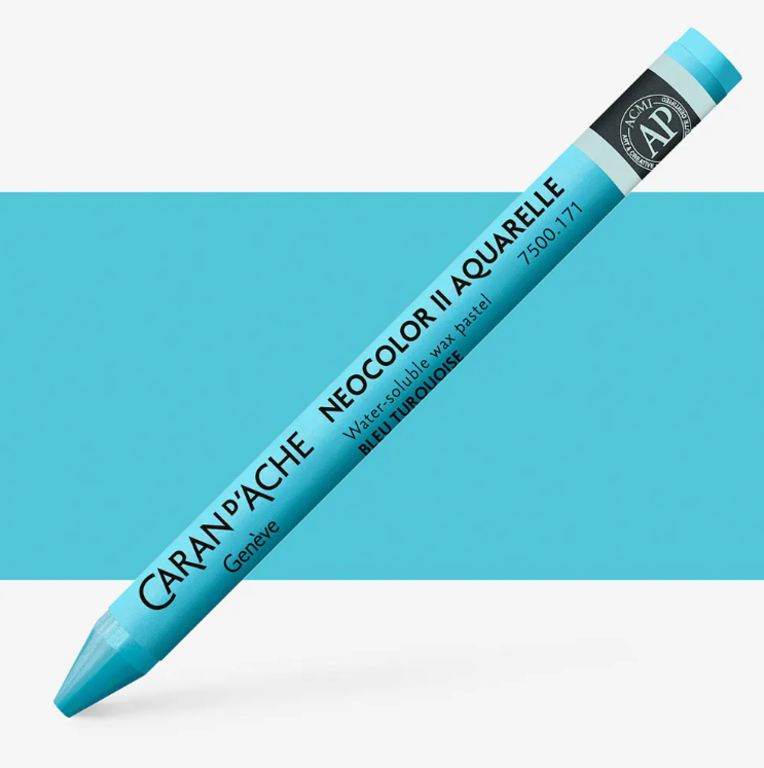 Caran d'Ache Green - Turquoise Caran d'Ache Neocolor II Singles
