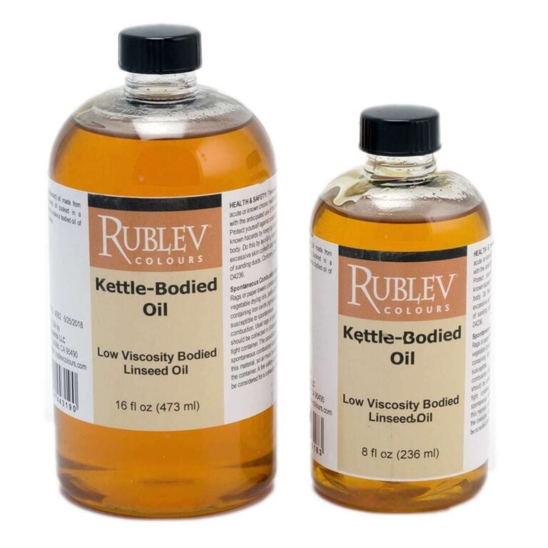 Rublev Rublev Colours Kettle-Bodied (Low Viscosity) Linseed Oil - 8 fl oz