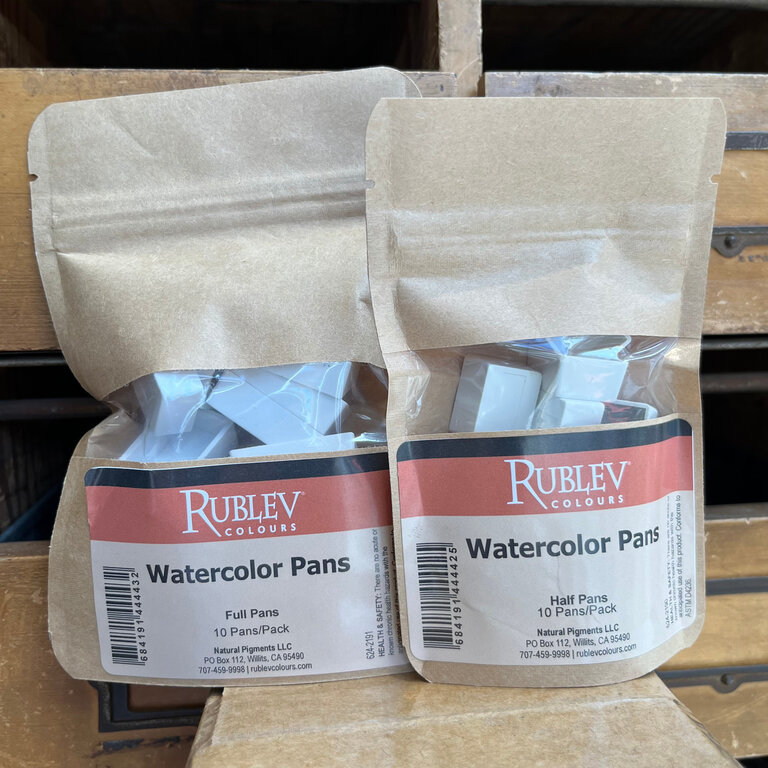 Rublev Rublev Colours Empty Watercolour Pans - 10 Pack