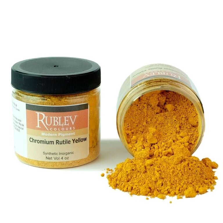 Rublev Rublev Colours Pigment Chromium Rutile Yellow - 4 oz