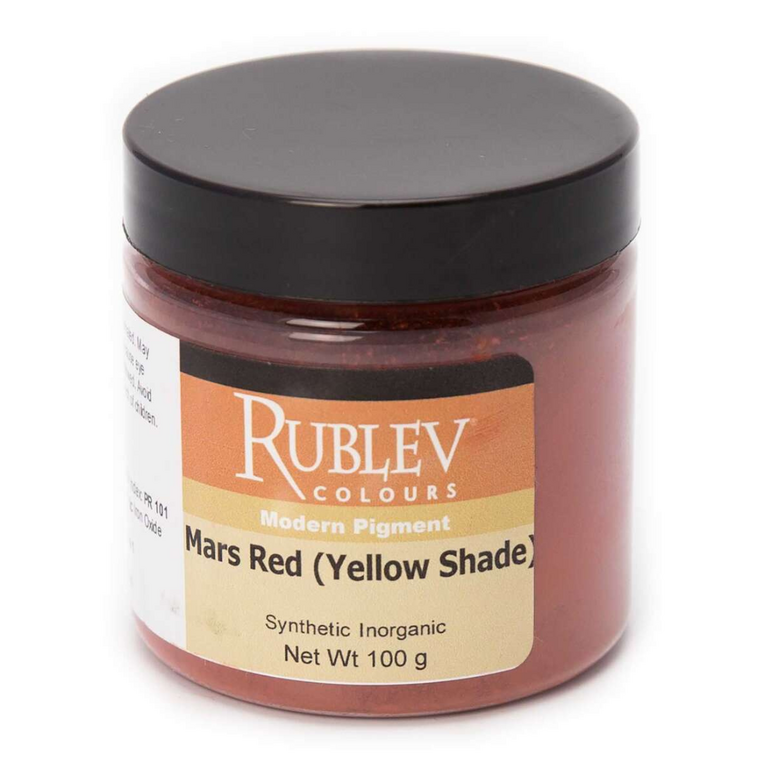 Rublev Rublev Colours Pigment Mars Red (Yellow Shade) - 100 g