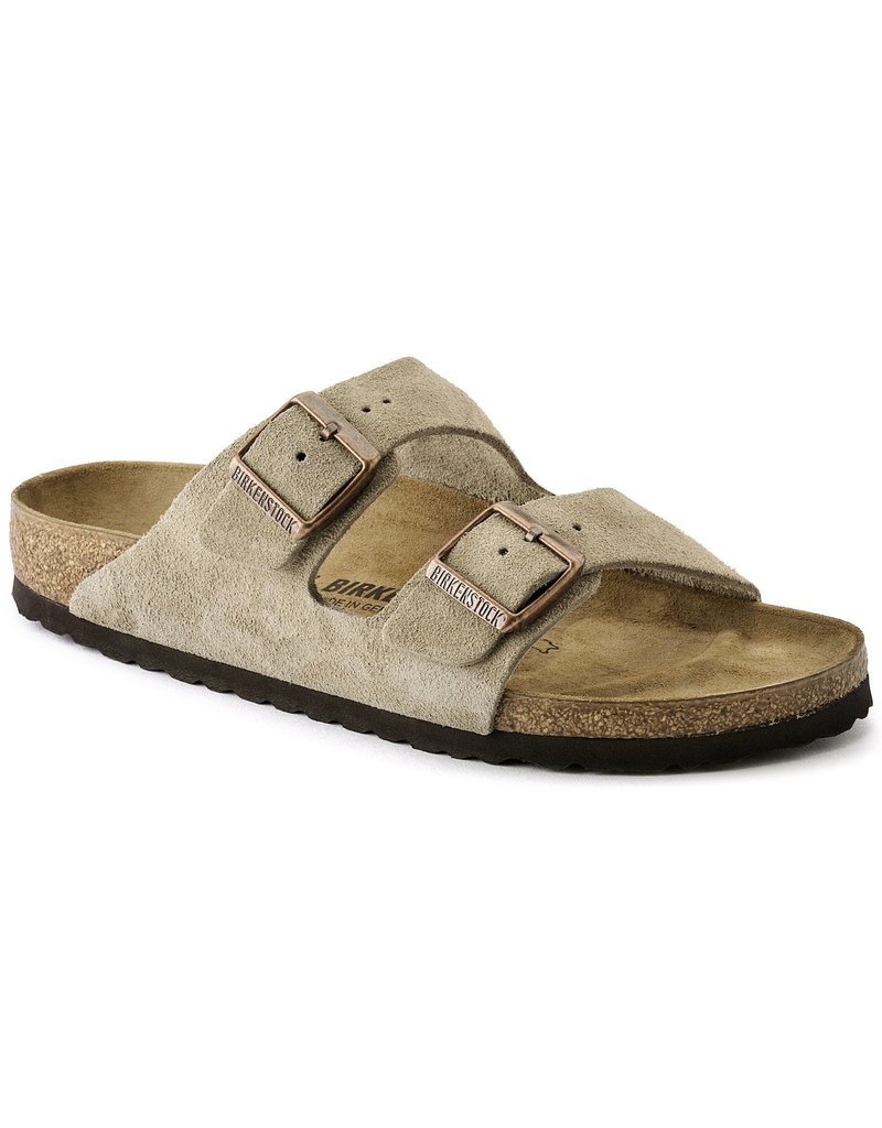 BIRKENSTOCK ARIZONA SUEDE LEATHER-TAUPE