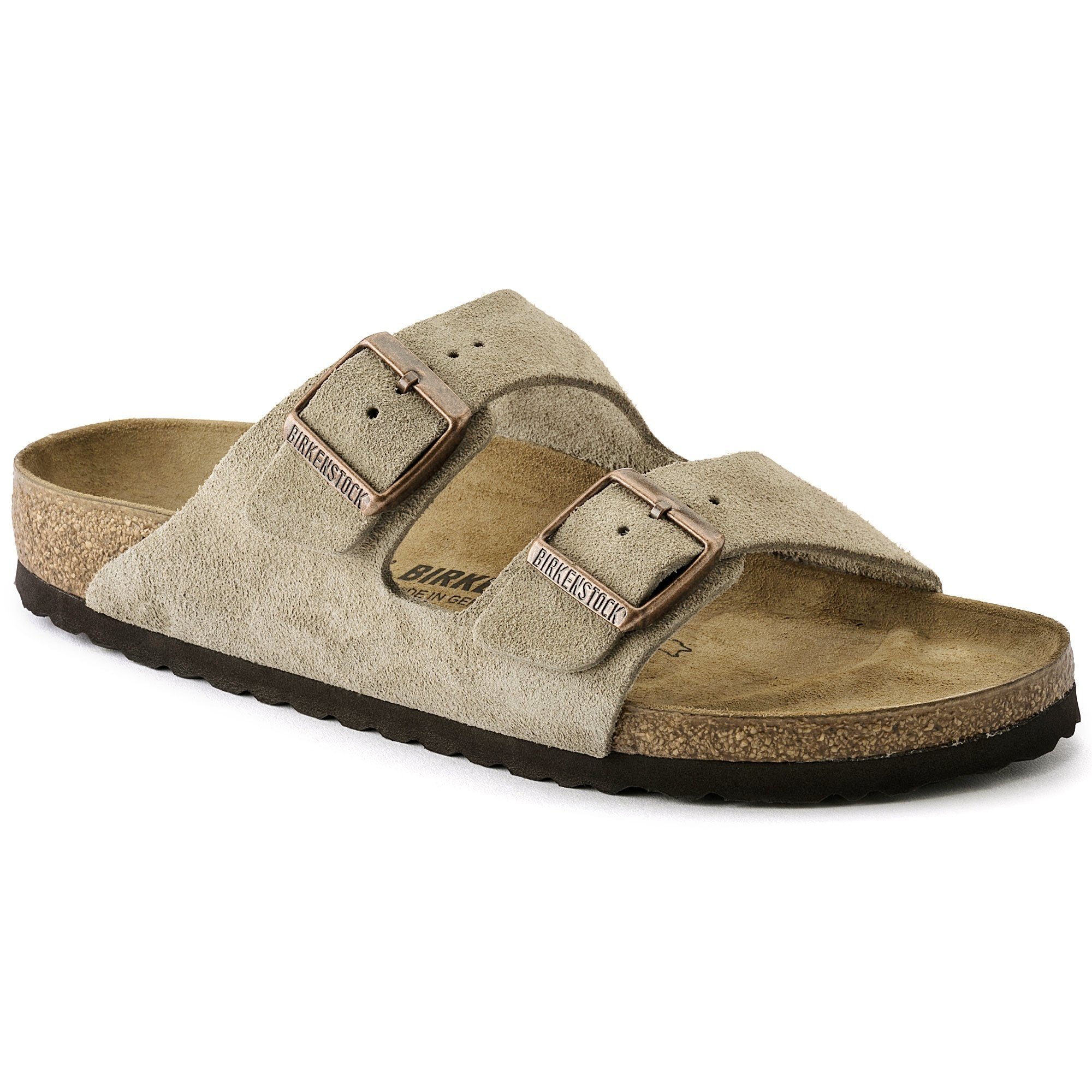 BIRKENSTOCK ARIZONA SUEDE LEATHER-TAUPE