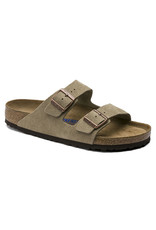 BIRKENSTOCK ARIZONA SOFT FOOTBED SUEDE LEATHER-TAUPE