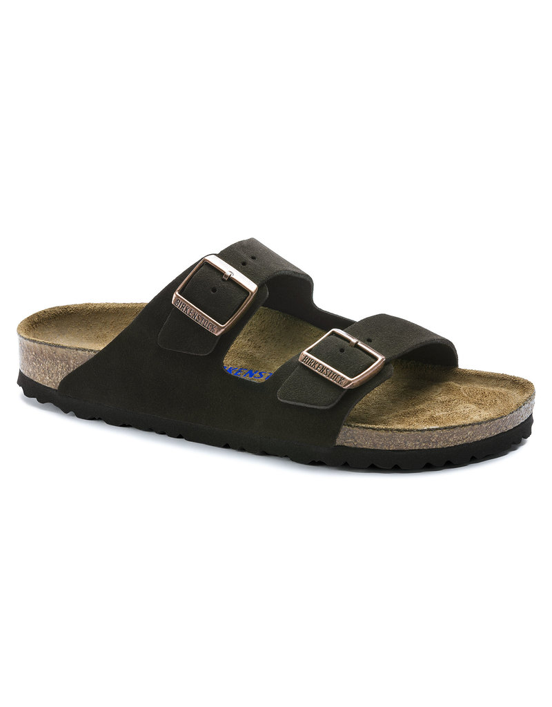 BIRKENSTOCK ARIZONA SOFT FOOTBED SUEDE LEATHER-MOCHA