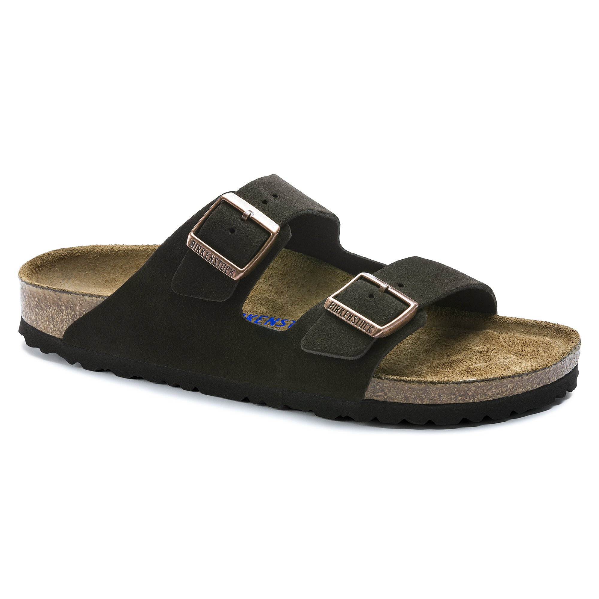BIRKENSTOCK ARIZONA SOFT FOOTBED SUEDE LEATHER-MOCHA