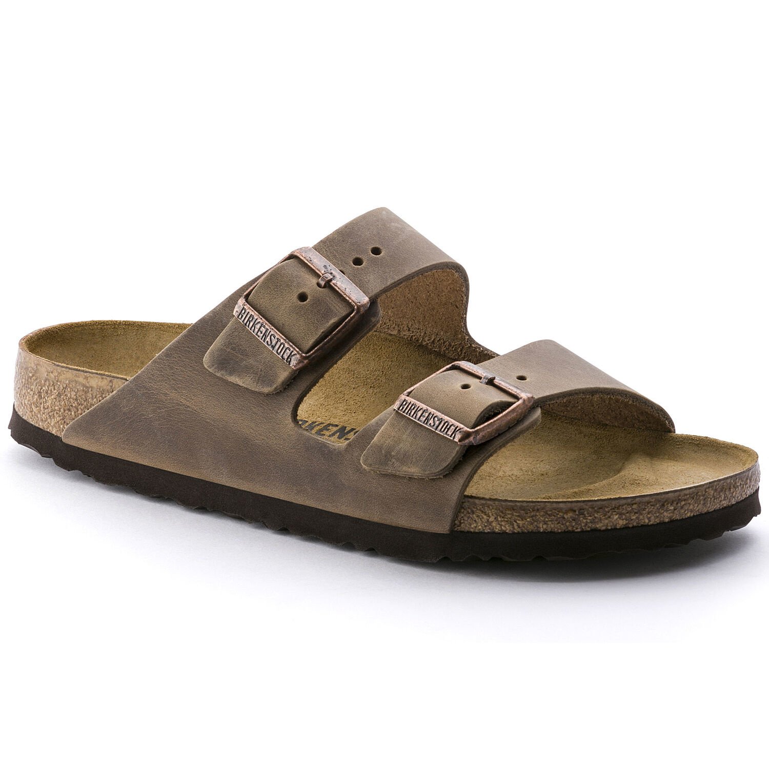 BIRKENSTOCK ARIZONA OILED LEATHER-TOBACCO BROWN