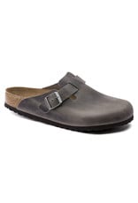 BIRKENSTOCK BOSTON SOFT FOOTBED OILED LEATHER-IRON
