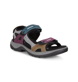 WOMEN'S YUCATAN SANDAL-PETROL/AUBERGINE 