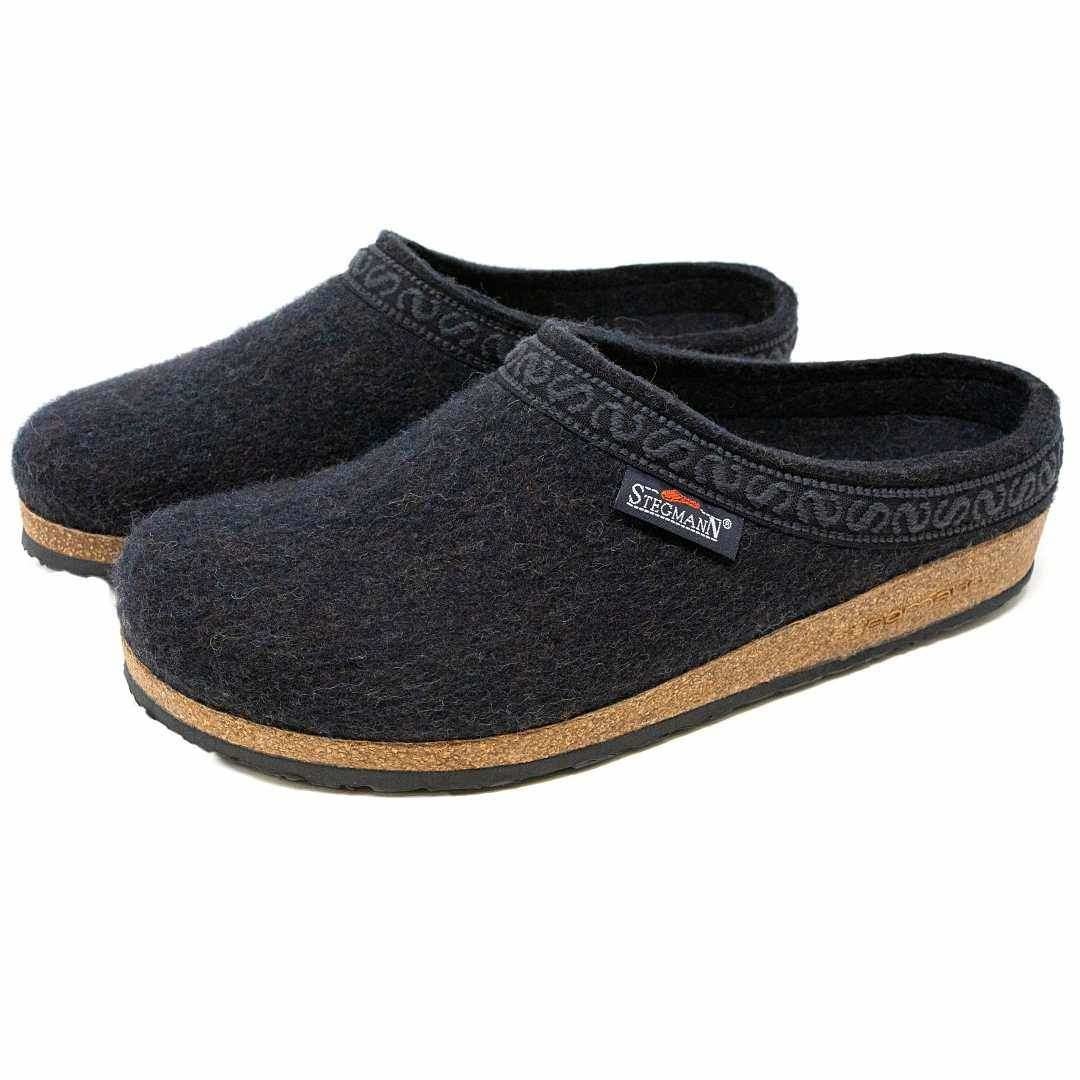 STEGMANN MEN'S ORIGINAL 108 WOOL CLOG-GRAPHITE