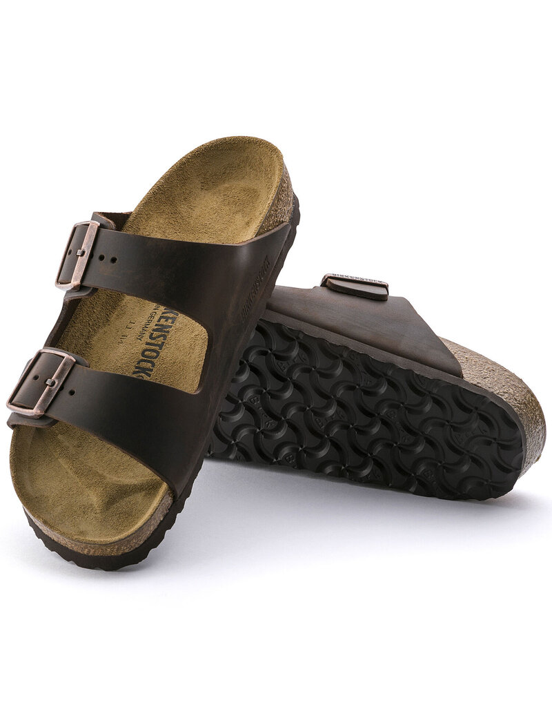 BIRKENSTOCK ARIZONA OILED LEATHER-HABANA