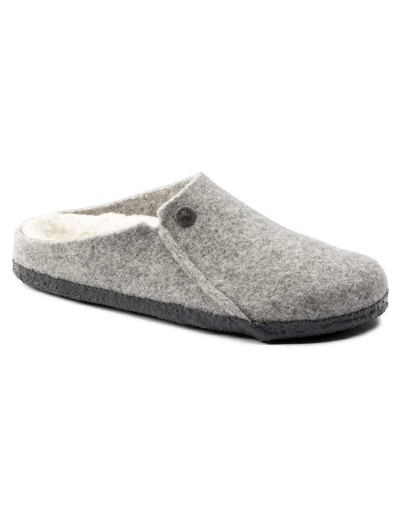 BIRKENSTOCK ZERMATT WOOL FELT SLIPPER-LIGHT GRAY