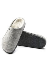 BIRKENSTOCK ZERMATT WOOL FELT SLIPPER-LIGHT GRAY