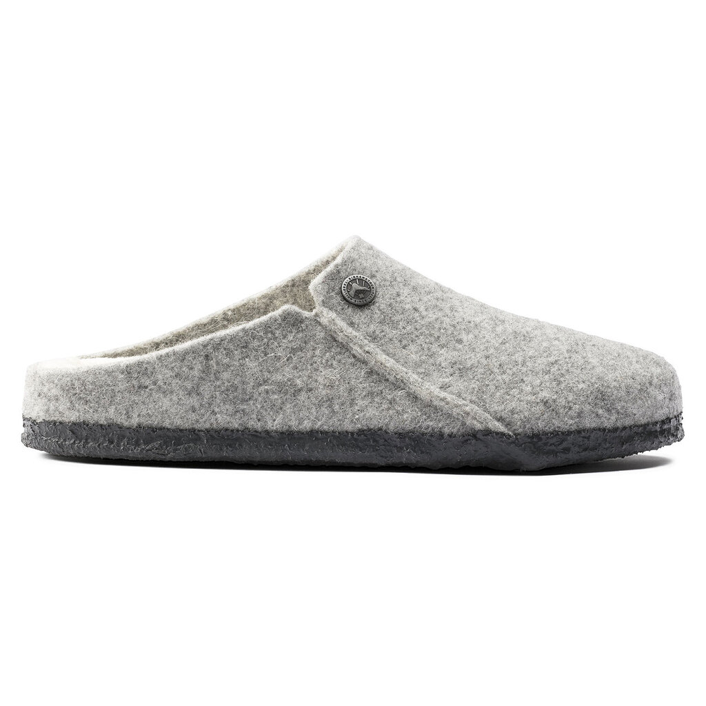BIRKENSTOCK ZERMATT WOOL FELT SLIPPER-LIGHT GRAY