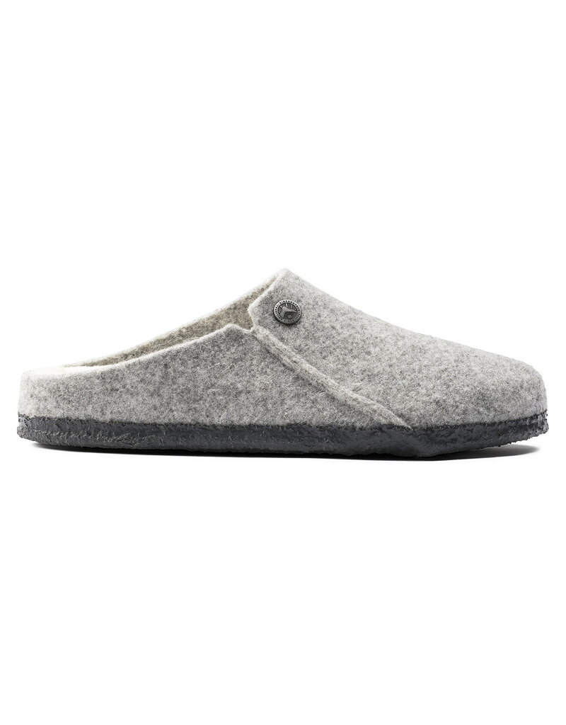 BIRKENSTOCK ZERMATT WOOL FELT SLIPPER-LIGHT GRAY