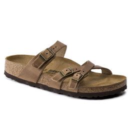 BIRKENSTOCK FRANCA OILED LEATHER-TOBACCO BROWN