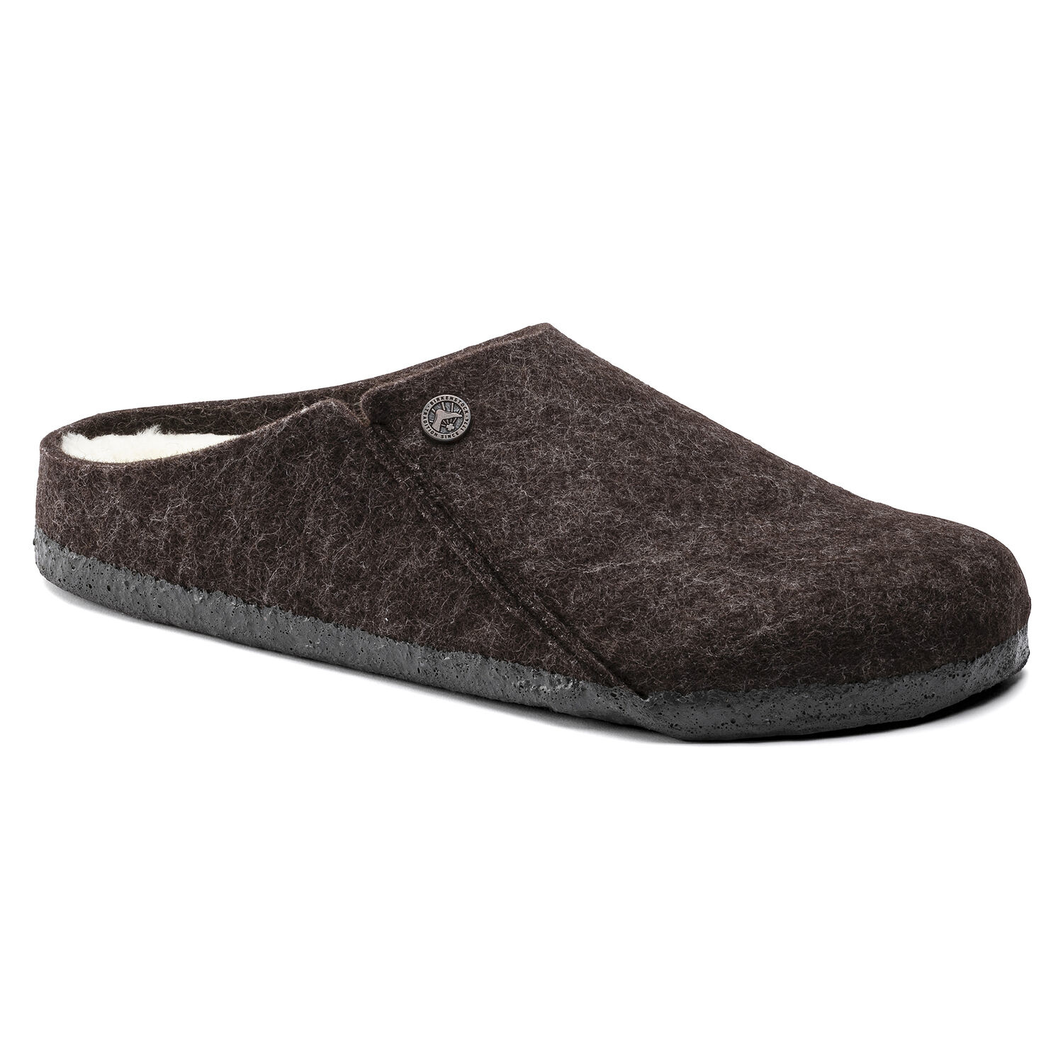 BIRKENSTOCK ZERMATT WOOL FELT SLIPPER-MOCHA