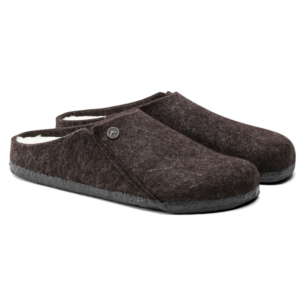 BIRKENSTOCK ZERMATT WOOL FELT SLIPPER-MOCHA
