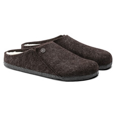 BIRKENSTOCK ZERMATT WOOL FELT SLIPPER-MOCHA