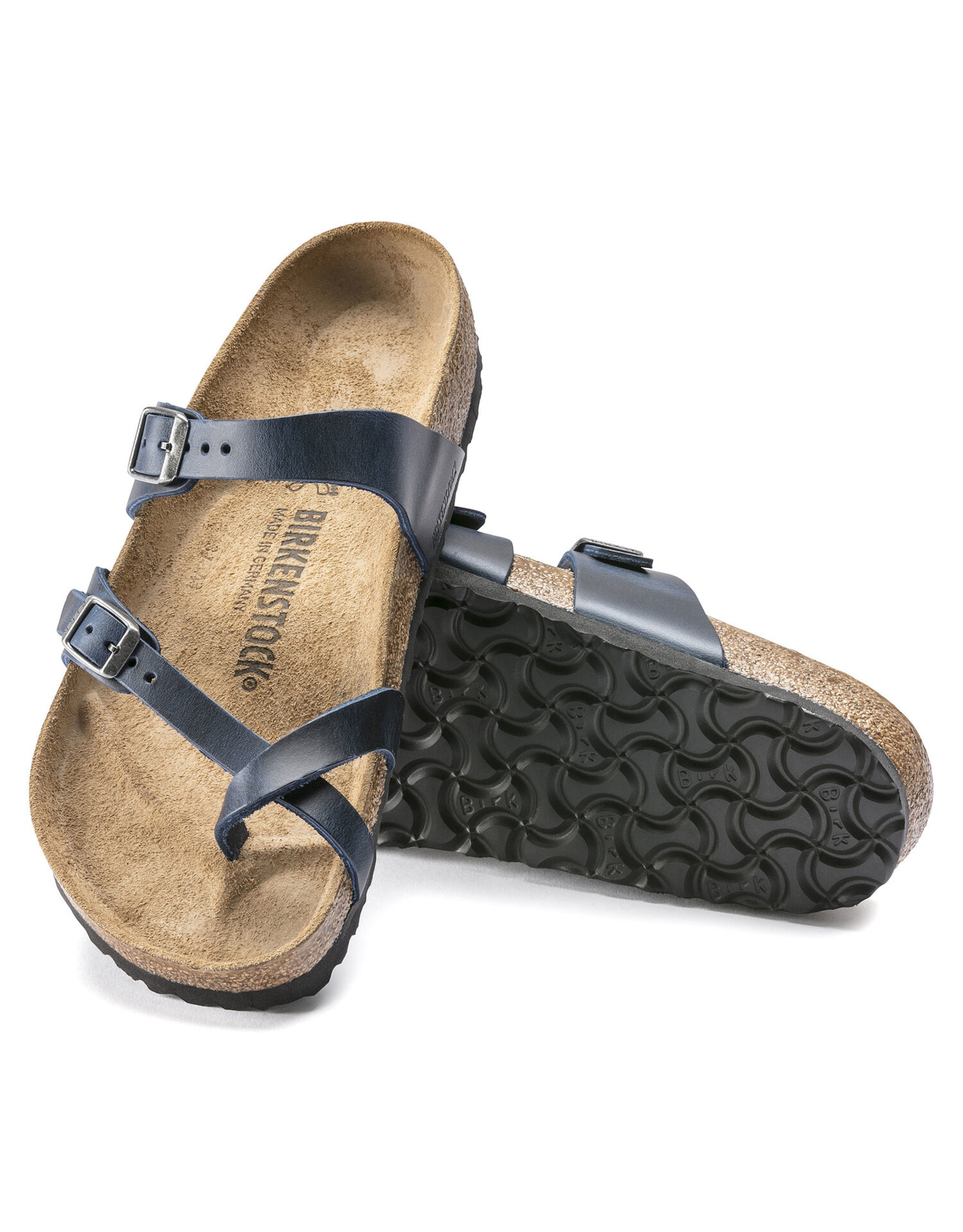 BIRKENSTOCK MAYARI OILED LEATHER-BLUE