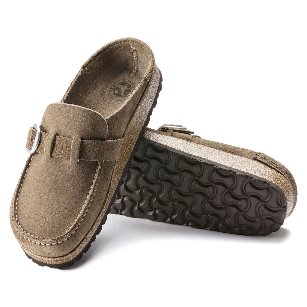 BIRKENSTOCK BUCKLEY SUEDE LEATHER-GRAY TAUPE