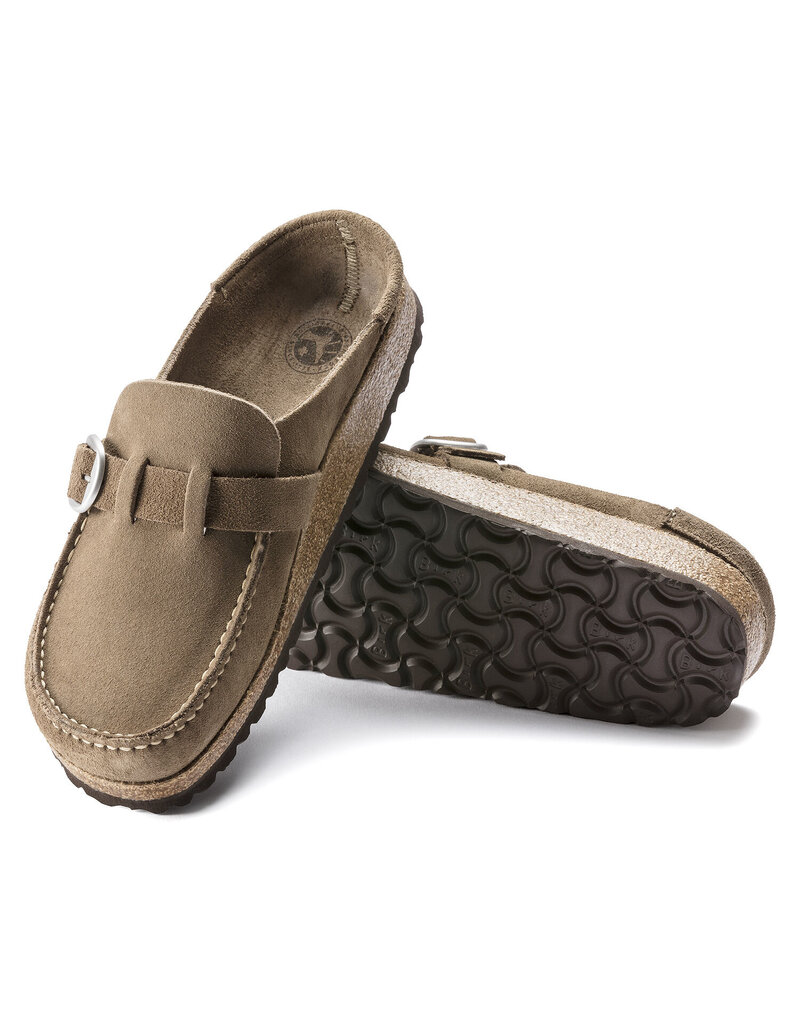 BIRKENSTOCK BUCKLEY SUEDE LEATHER-GRAY TAUPE