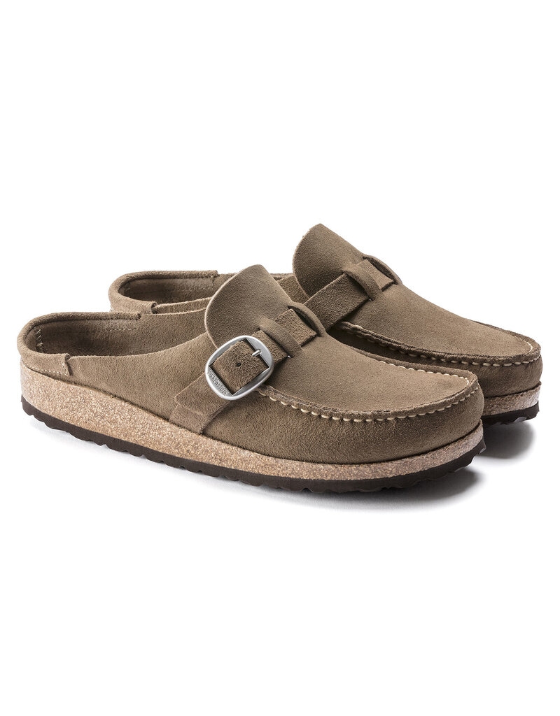 BIRKENSTOCK BUCKLEY SUEDE LEATHER-GRAY TAUPE