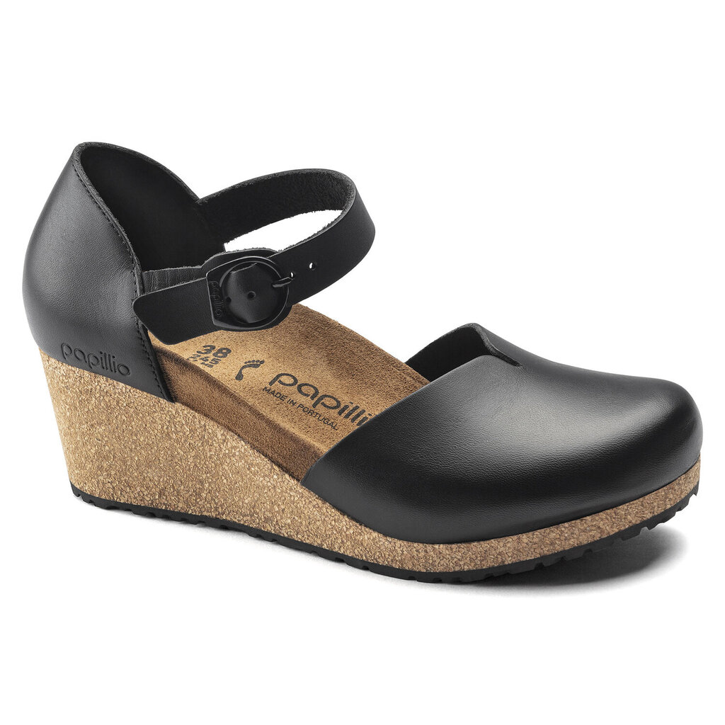 BIRKENSTOCK MARY LEATHER-BLACK