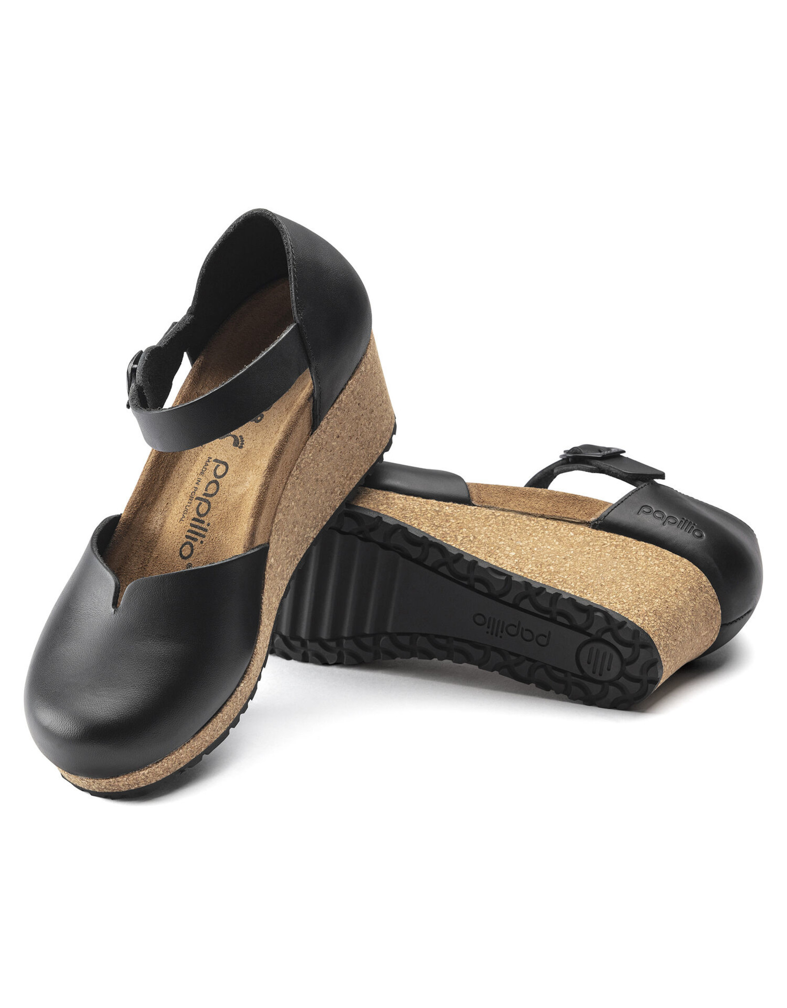 BIRKENSTOCK MARY LEATHER-BLACK