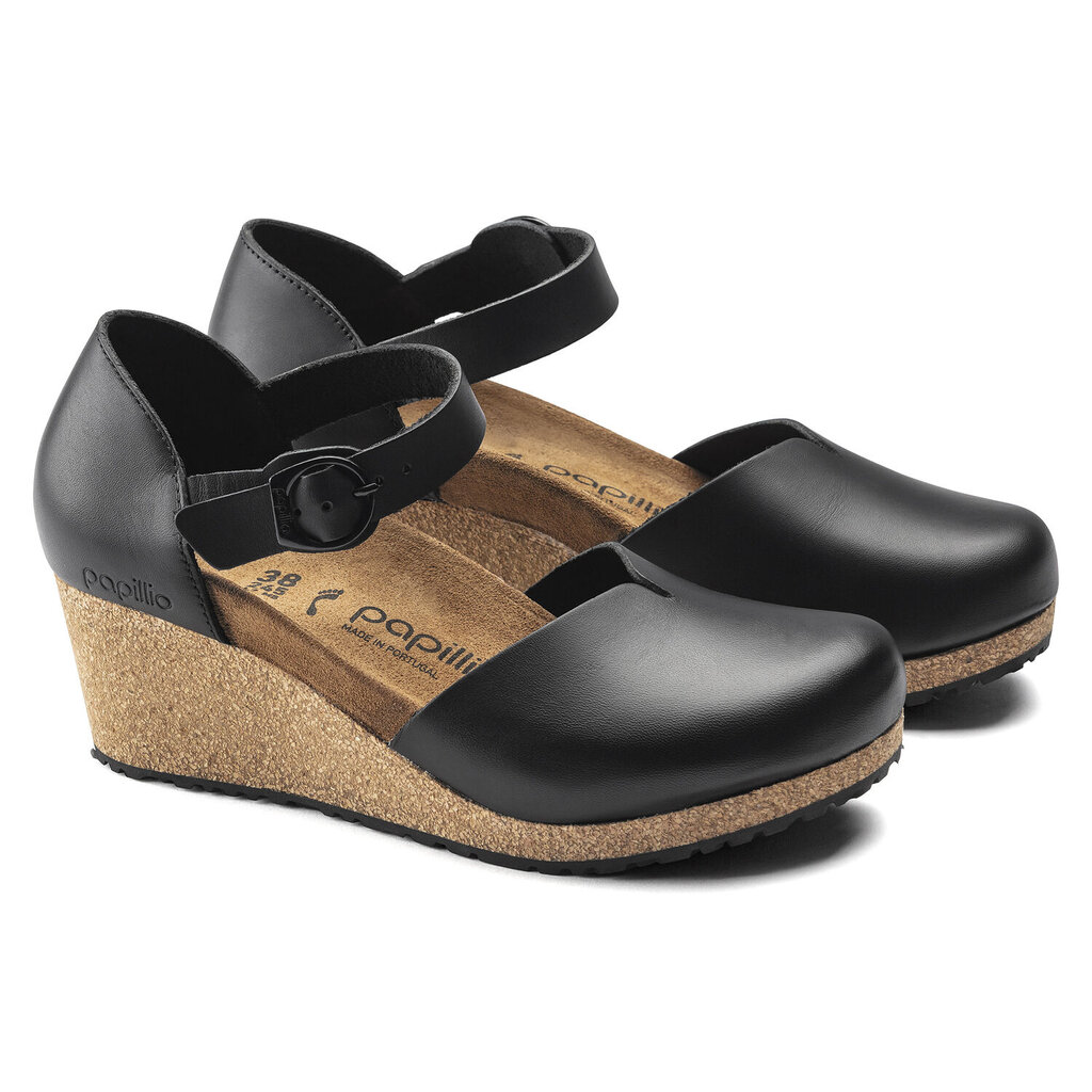 BIRKENSTOCK MARY LEATHER-BLACK