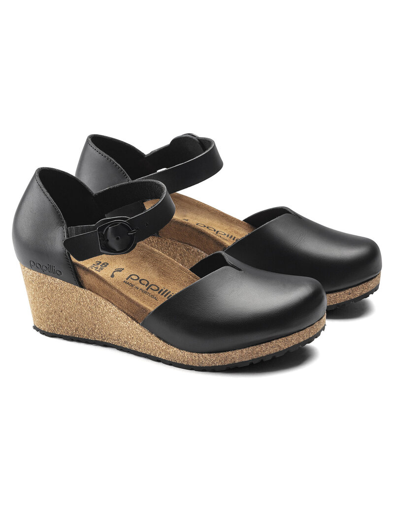 BIRKENSTOCK MARY LEATHER-BLACK