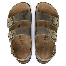 BIRKENSTOCK MILANO CROSS TOWN OILED LEATHER-FADED KHAKI