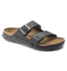 BIRKENSTOCK ARIZONA CROSS TOWN OILED LEATHER-BLACK