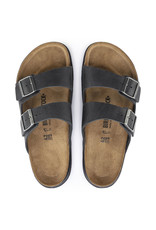 BIRKENSTOCK ARIZONA CROSS TOWN OILED LEATHER-BLACK