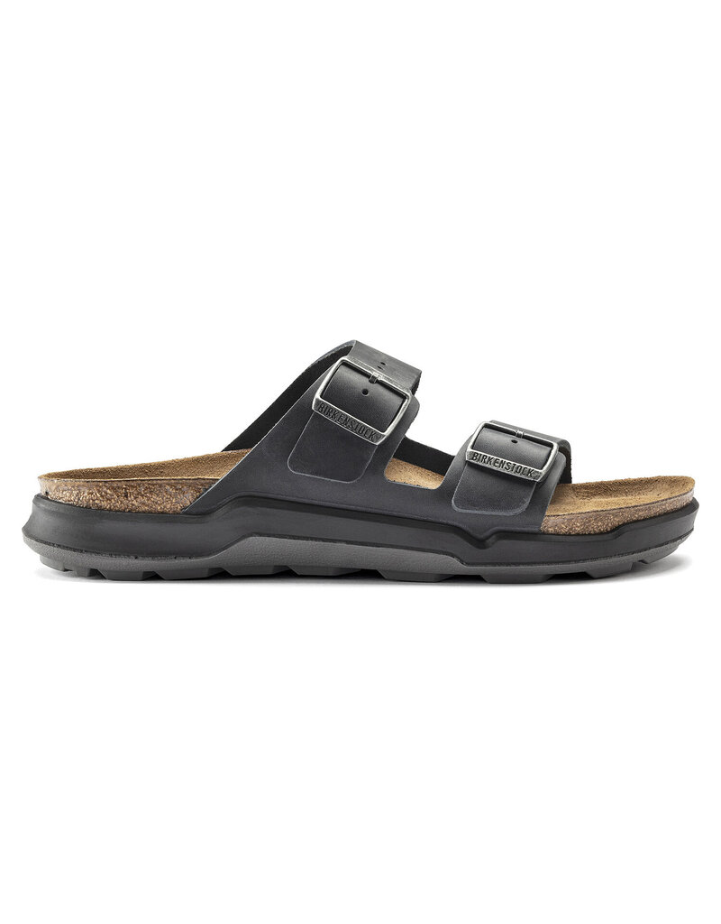 BIRKENSTOCK ARIZONA CROSS TOWN OILED LEATHER-BLACK