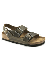 BIRKENSTOCK MILANO OILED LEATHER-FADED KHAKI