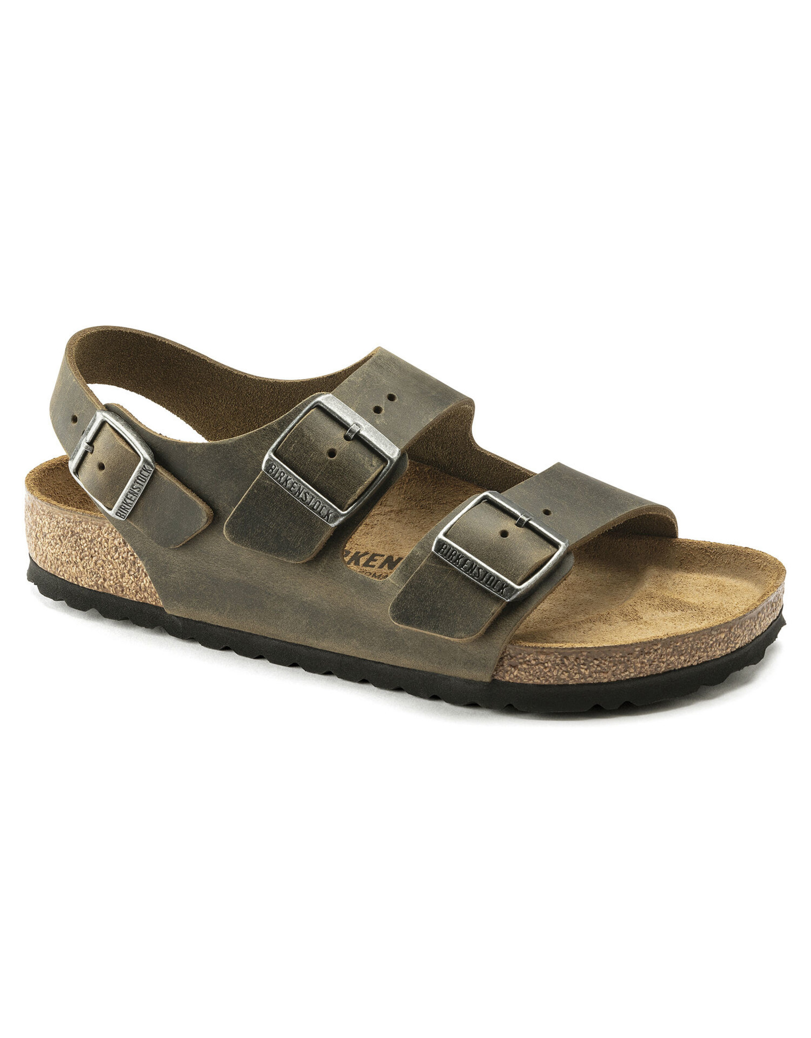 BIRKENSTOCK MILANO OILED LEATHER-FADED KHAKI