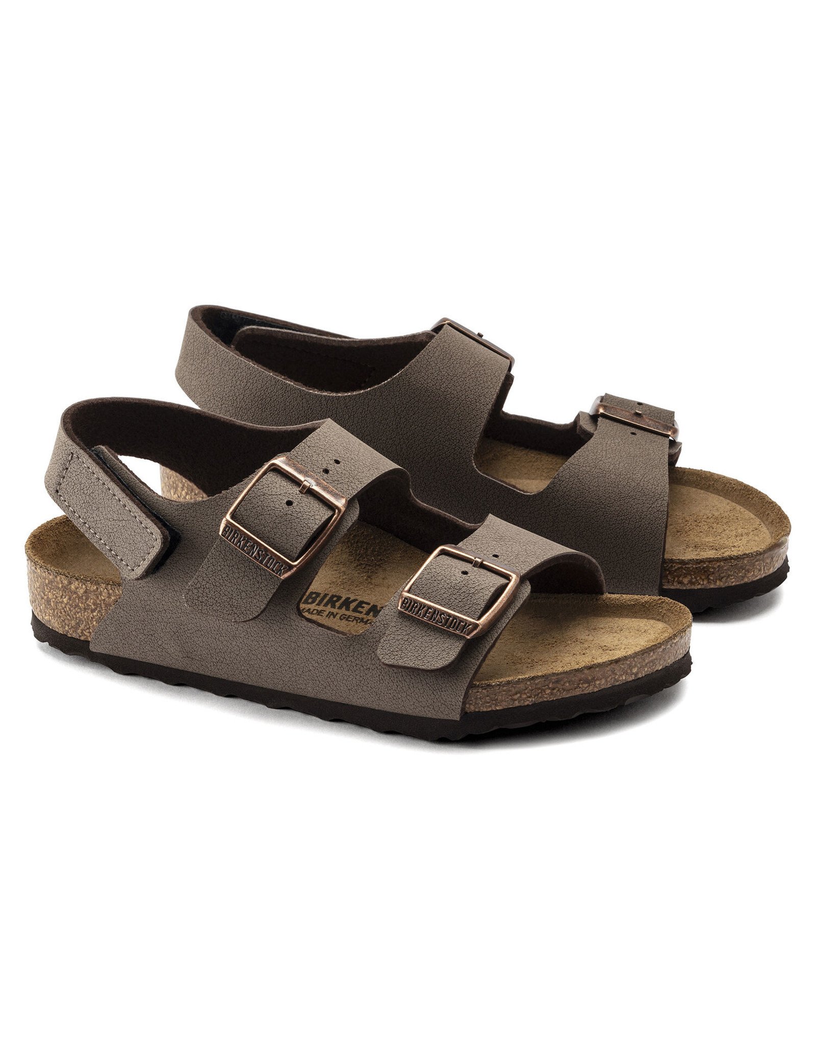 BIRKENSTOCK MILANO HL KIDS BIRKIBUC-MOCHA