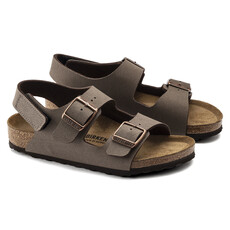 BIRKENSTOCK MILANO HL KIDS BIRKIBUC-MOCHA