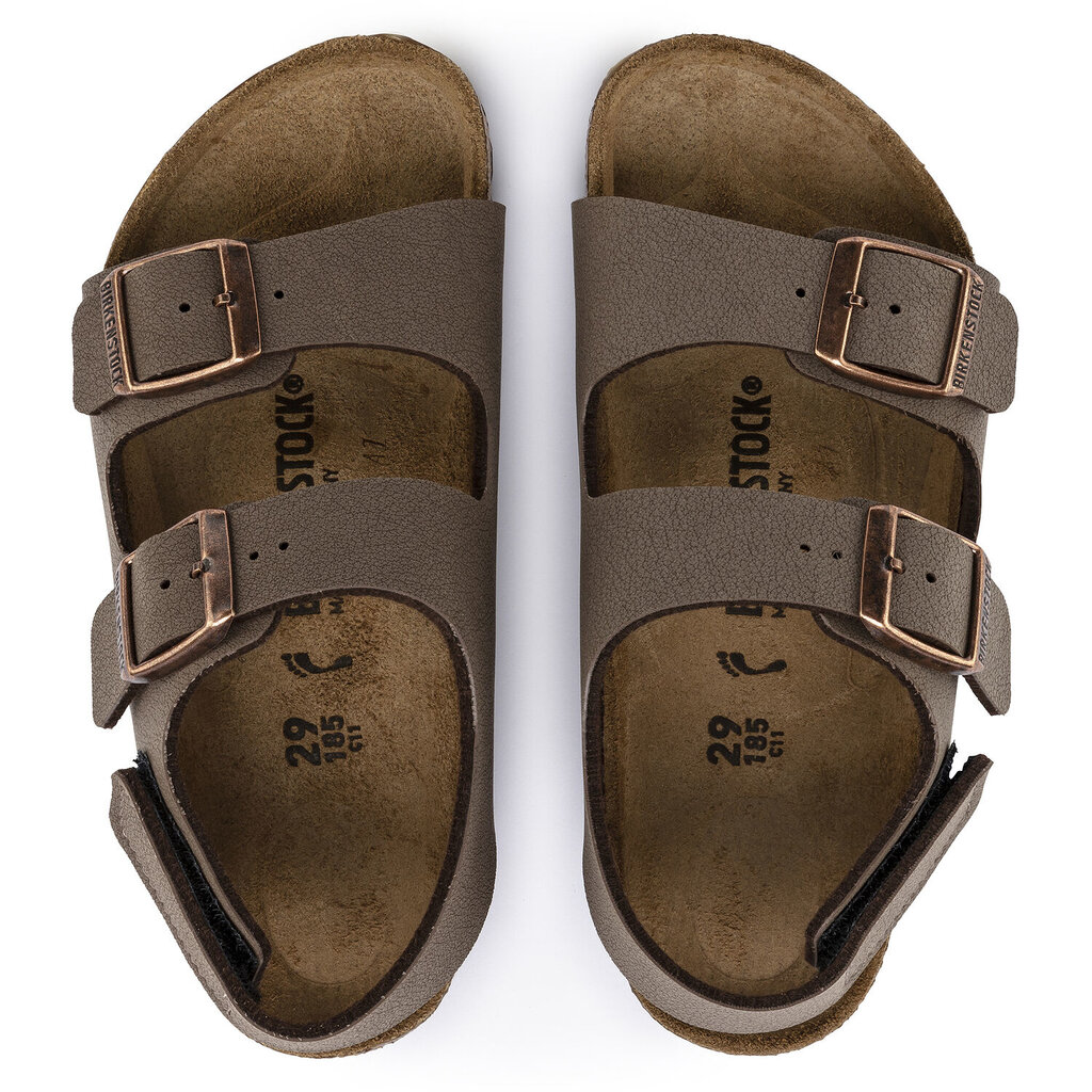 BIRKENSTOCK MILANO HL KIDS BIRKIBUC-MOCHA